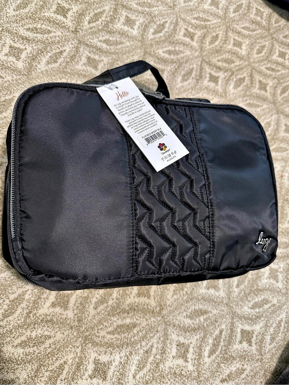 NWT Lug Flatbed Deluxe Cosmetic Case Black